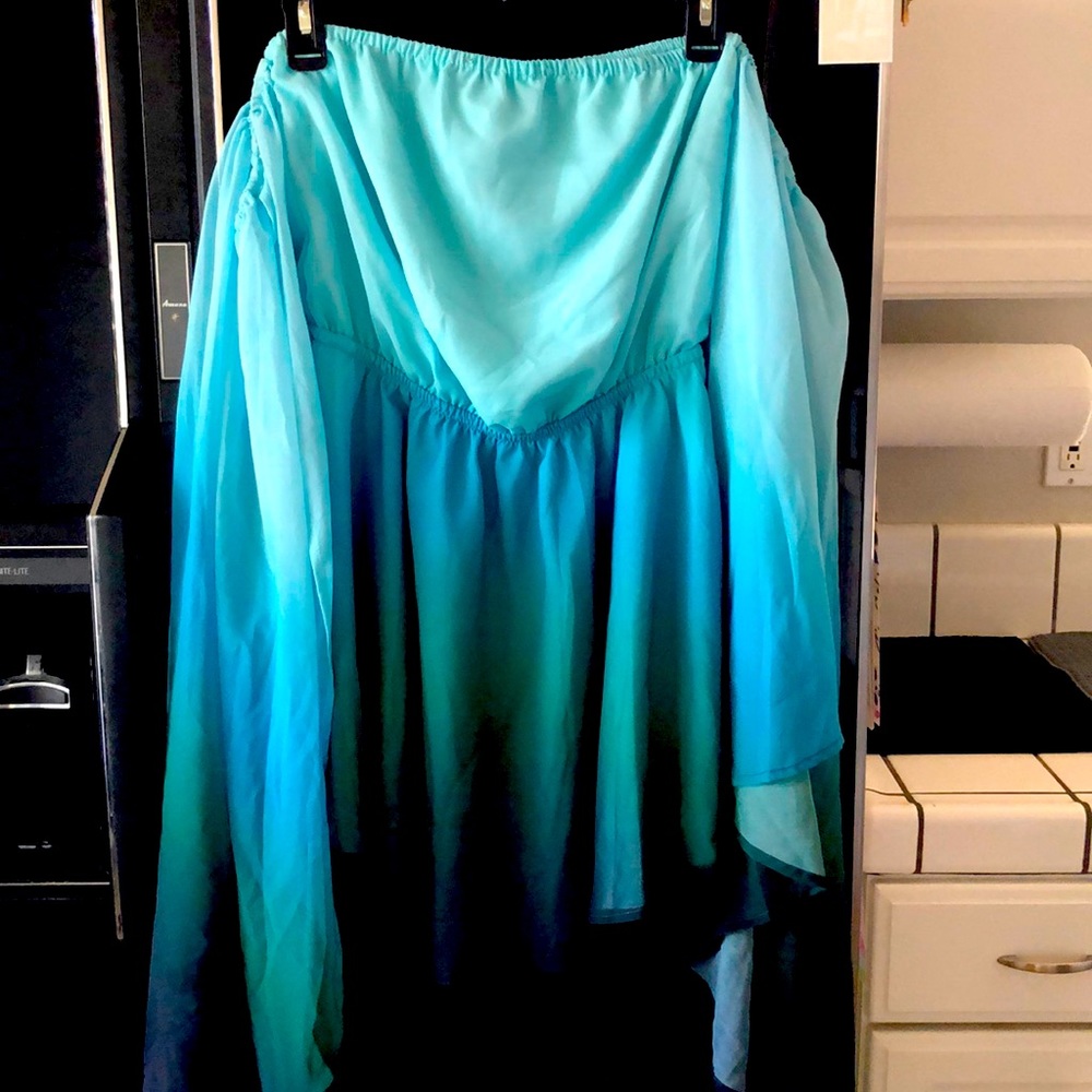 Shop Hopes boutique dress ombré light blue